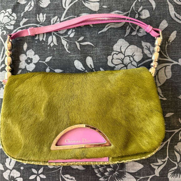 Christian Dior Python Ponyhair Malice Shoulder Bag - Picture 2 of 7